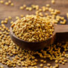 Fenugreek seeds in wooden spoon Fenugreek